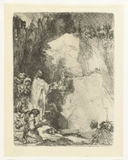 The raising of Lazarus: small plate