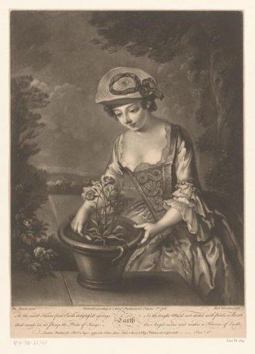 Young Woman with a Flowerpot