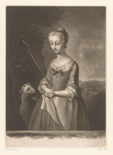 Shepherdess with a Lamb