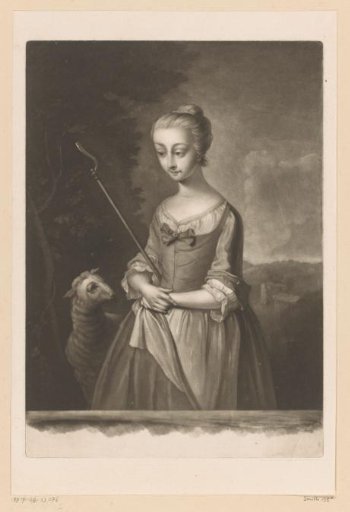 Shepherdess with a Lamb