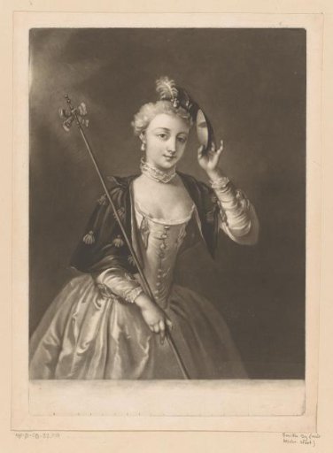 Young Woman with a Staff