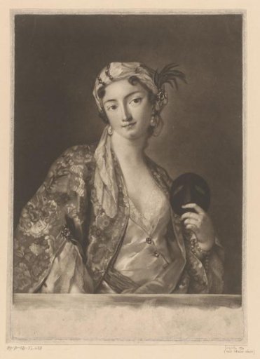 Woman with a Headscarf and Pearl Earrings