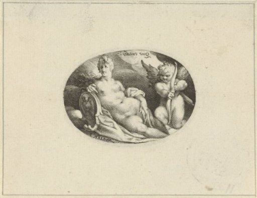 Venus and Amor on the Clouds