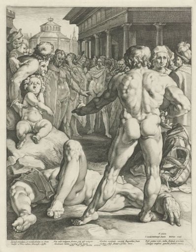 Fight between Odysseus and Irus