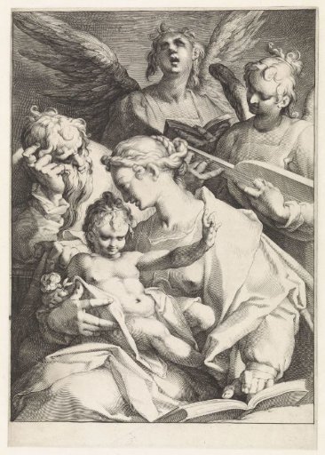 Holy Family with Angels