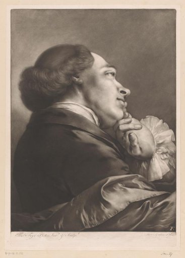 Man with his hand against his chin