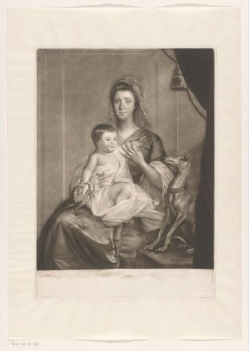 Portrait of Jane Cathcart and her daughter Jane
