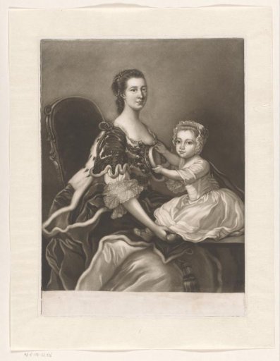 Portrait of Catherine Perceval and her son Charles