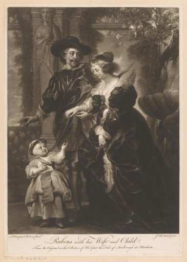 Portrait of Peter Paul Rubens, Hélène Fourment and their son Francis or Peter Paul
