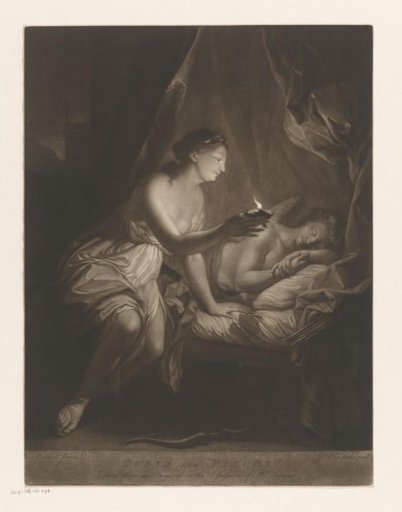 Psyche Viewing the Sleeping Cupid