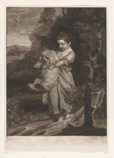 Portrait of Hester Frances Bellingham with her Dog
