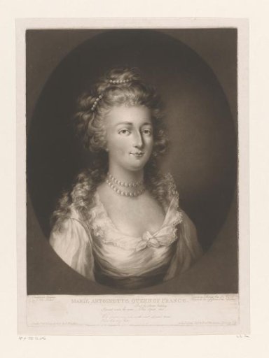 Portrait of Marie Antoinette, Queen of France