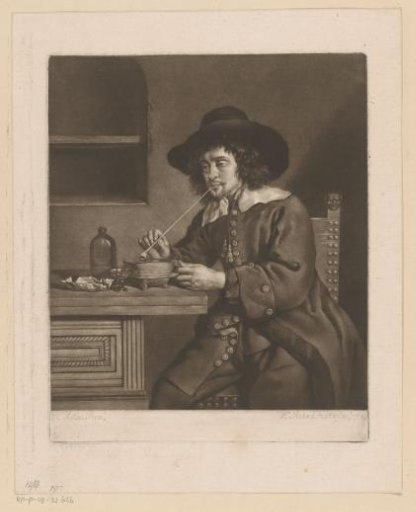 Man Smoking a Pipe
