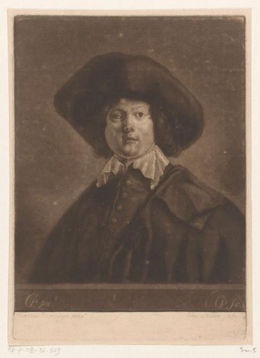 Portrait of an unknown man with a hat