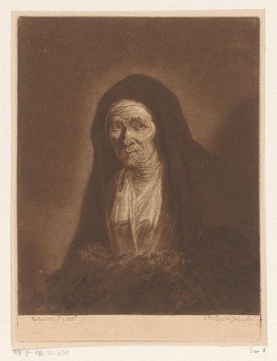 Portrait of an unknown old woman