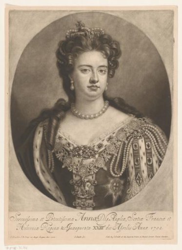 Portrait of Anne Stuart, Queen of England and Scotland