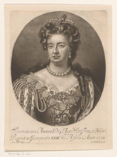 Portrait of Anne Stuart, Queen of England and Scotland
