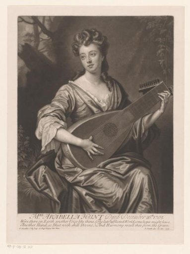 Portrait of Arabella Hunt (1662-1705)