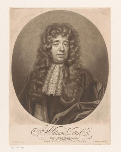 Portrait of William Petty at the age of 63