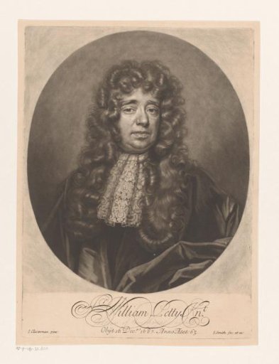 Portrait of William Petty at the age of 63