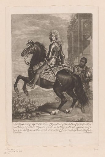 Equestrian portrait of Frederick Schomberg in armour