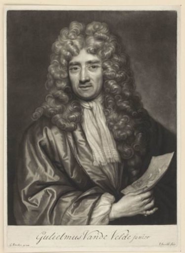 Portrait of Willem van de Velde aged 74