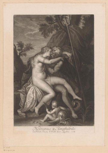 Neptune and Amphitrite kissing