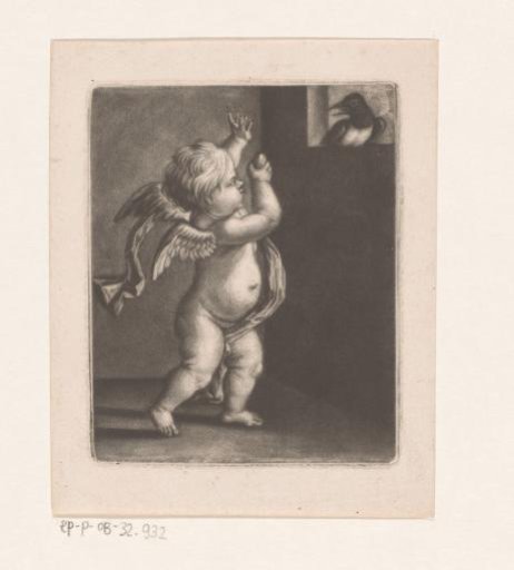 Cupid with an Egg and a Magpie