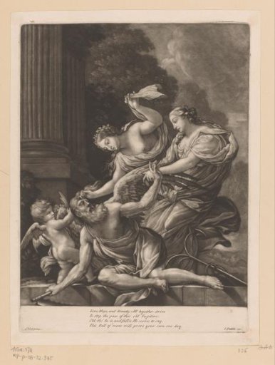 Father Time Attacked by the Personifications of Love, Hope and Beauty