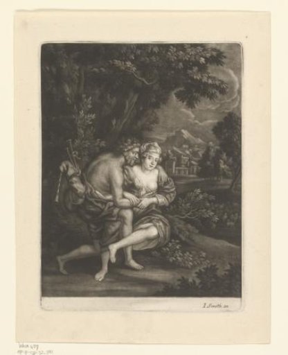 Courting Couple in a Wooded Landscape