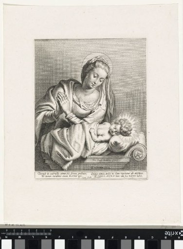 Mary adoring the Christ Child