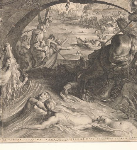 Battle of the Amazons (detail)