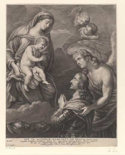 Leopold Willem, Governor-General of the Southern Netherlands, in Adoration before the Madonna
