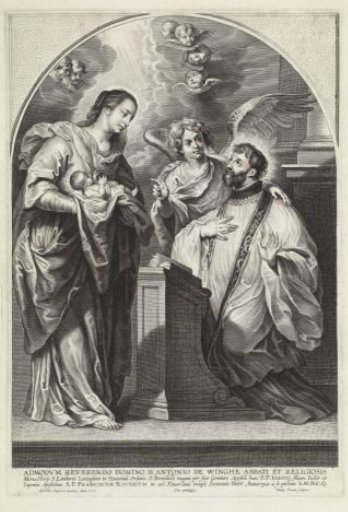 Mary and the Christ Child before Saint Francis Xavier