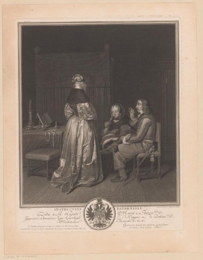 Man and Two Women in an Interior