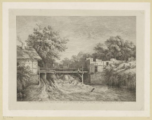 Landscape with a watermill
