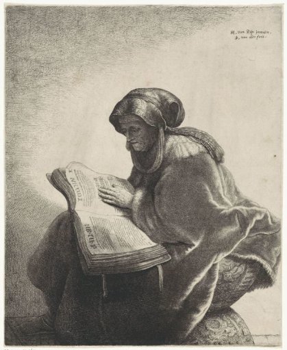 Old Woman Reading