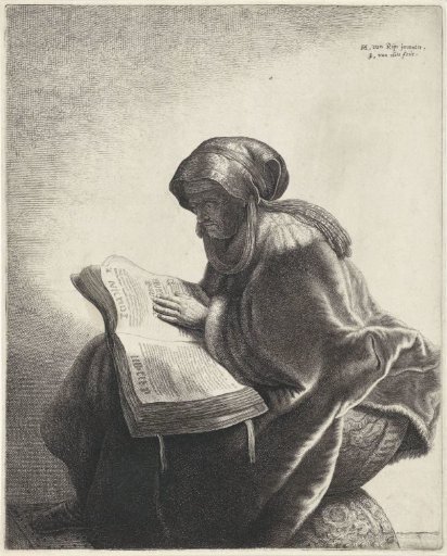 Old Woman Reading