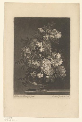 Flower still life in a vase