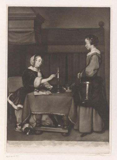 Woman sealing a letter