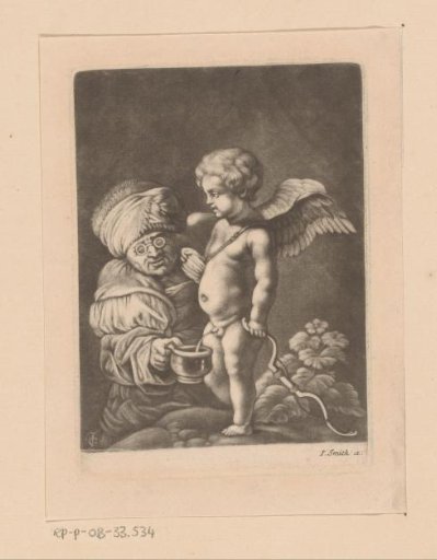 Cupid Pissing into a Pot