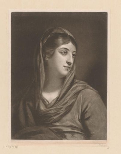 Portrait of an unknown veiled woman