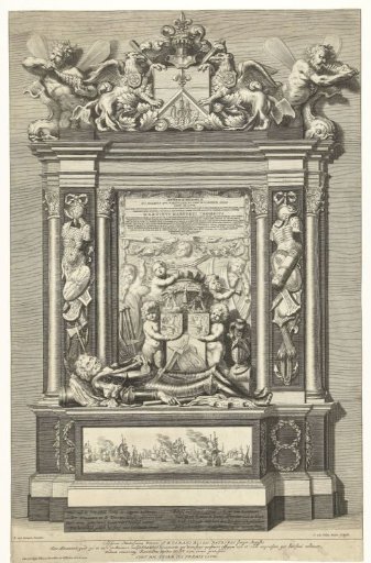 Tomb of Admiral Maarten Harpertsz. Tromp in the Oude Kerk in Delft