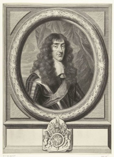 Portrait of James Stuart, Duke of York and Albany, in an oval frame