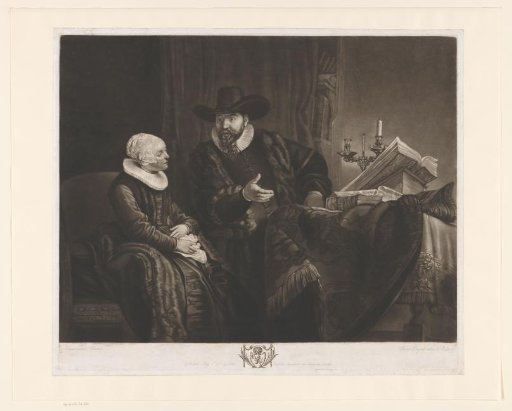Portrait of Cornelis Claesz. Anslo and Aaltje Schouten