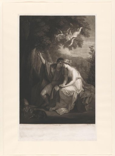 Angelica and Medoro Sitting in a Landscape