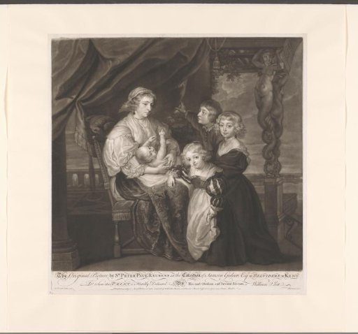 Portrait of Deborah Kip with Four of Her Children