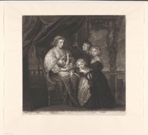 Portrait of Deborah Kip with Four of Her Children