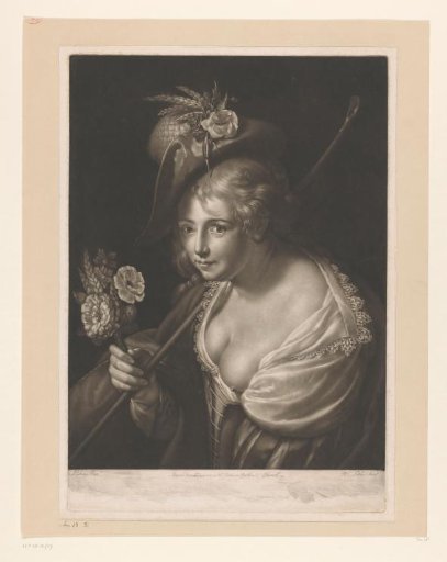 Portrait of a Woman in Pastoral Costume