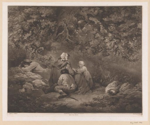 Resting Family in a Wood